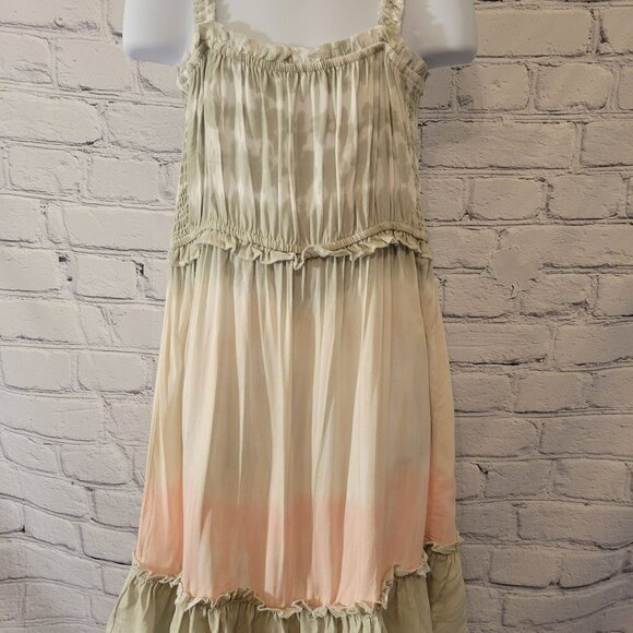 Vintage Havana Girls' Smocked Back Ruffle Dress - Picture 1 of 8